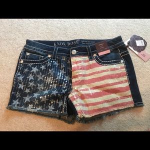 Knox Rose American flag shorts